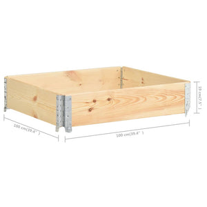 Collare per Pallet 100x100 cm in Legno Massello di Pino