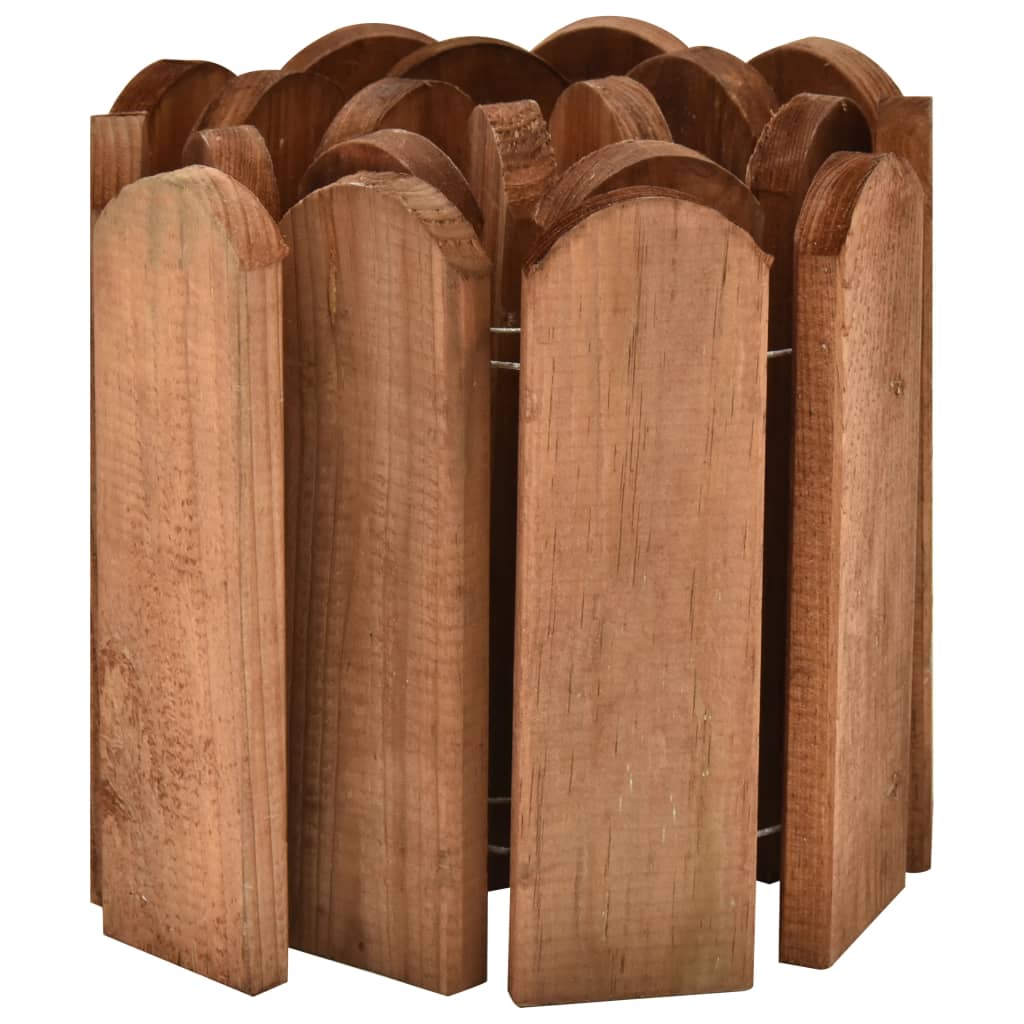 Rotoli di Bordura 3 pz 120 cm in Legno di Pino Impregnato 3053645