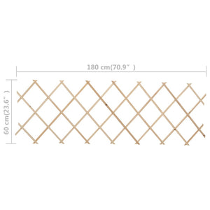 Recinzione a Traliccio 5 pz in Legno di Abete 180x80 cm 47240