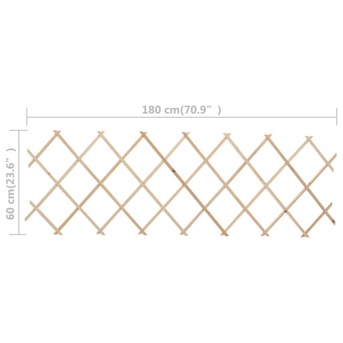 Recinzione a Traliccio 5 pz in Legno di Abete 180x80 cm 47240