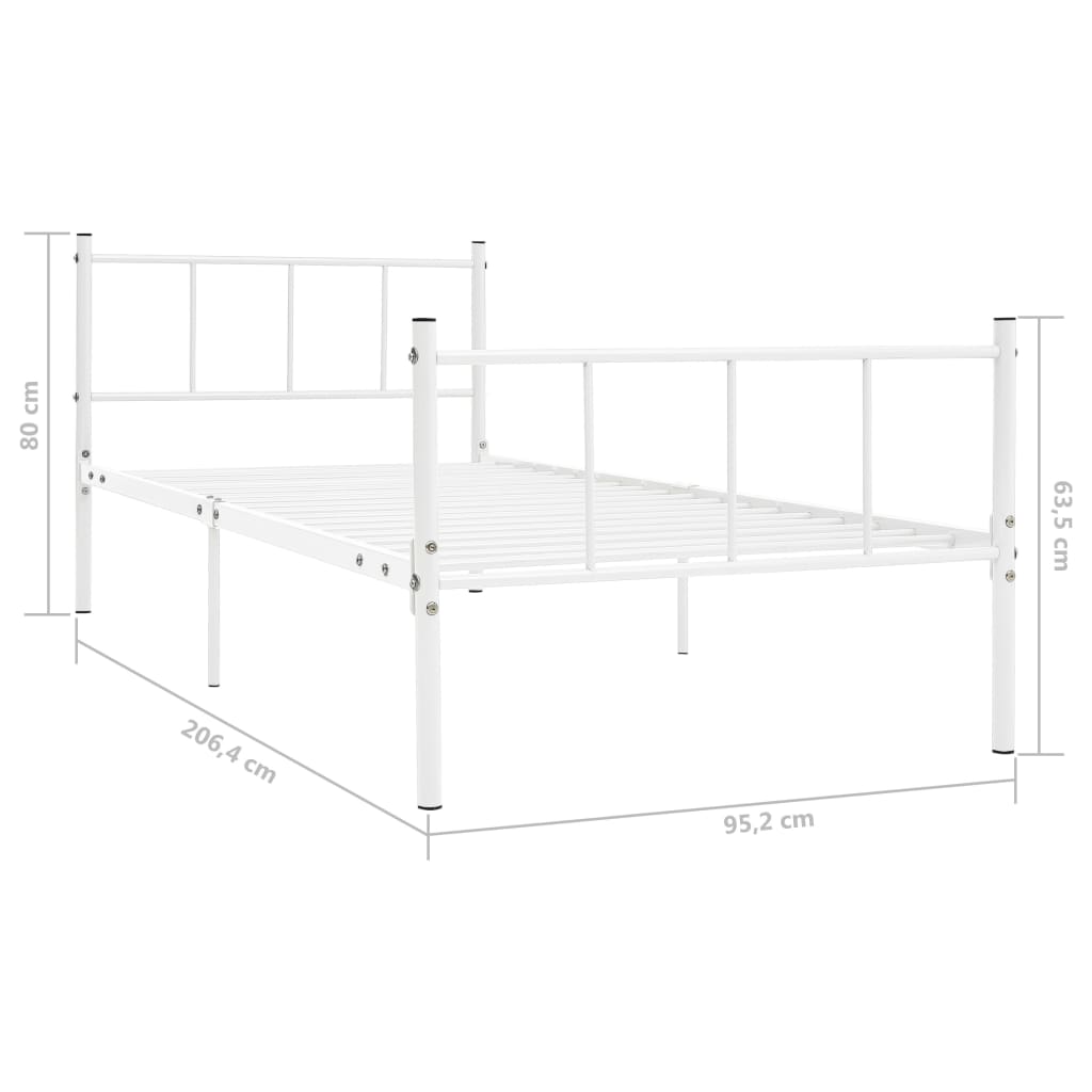 Giroletto Bianco in Metallo 90x200 cm cod mxl 61720