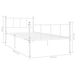 Giroletto Bianco in Metallo 90x200 cm 284629