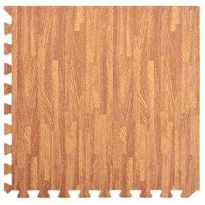 Tappetino a Incastro 12 pz Venature Legno 4,32 ㎡ Schiuma EVA 92459