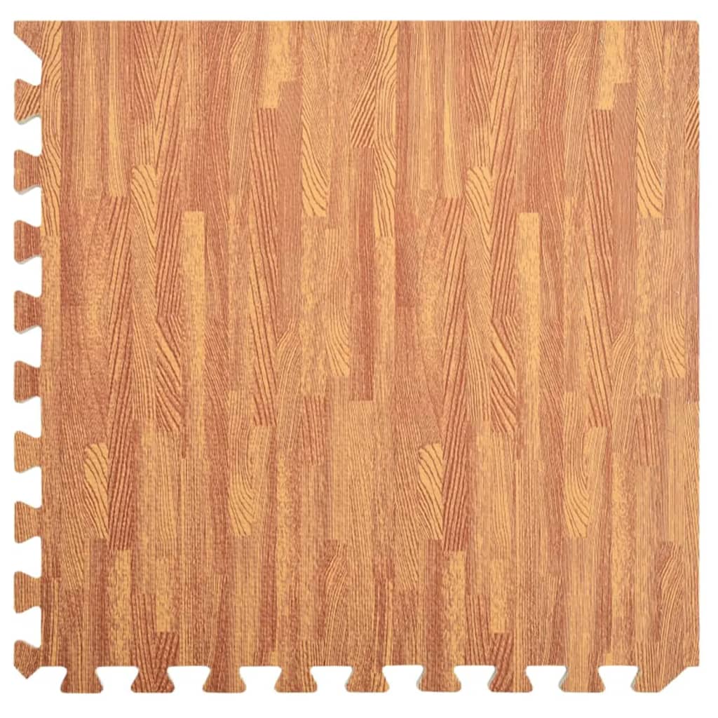 Tappetino a Incastro 12 pz Venature Legno 4,32 ㎡ Schiuma EVAcod mxl 106224