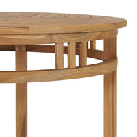 Set da Pranzo da Giardino 3 pz con Cuscini in Legno di Teak cod mxl 32979