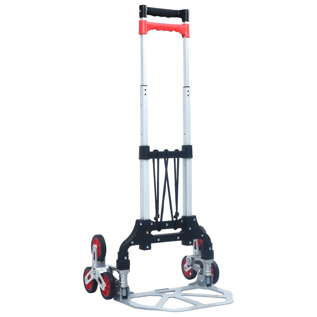 Carrello per Scale Pieghevole 70 kg in Alluminio Argento cod mxl 13798