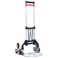 Carrello per Scale Pieghevole 70 kg in Alluminio Argento 146445