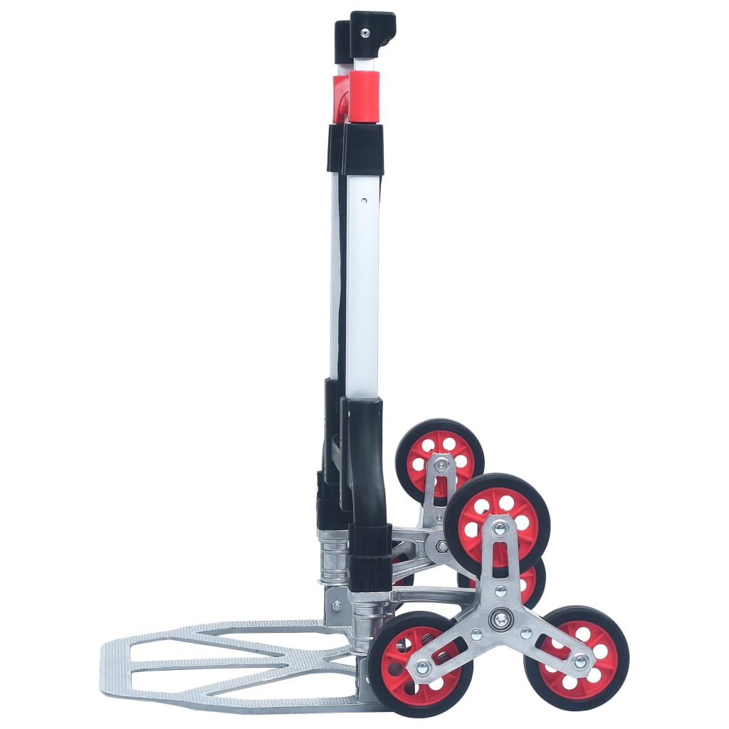 Carrello per Scale Pieghevole 70 kg in Alluminio Argento cod mxl 13798