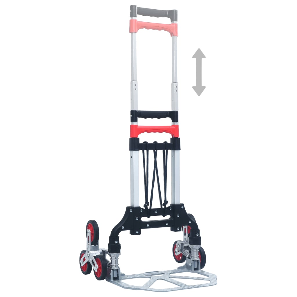 Carrello per Scale Pieghevole 70 kg in Alluminio Argento cod mxl 13798