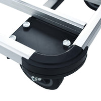 Carrello per Trasporto Pieghevole 150 kg in Alluminio Argento  