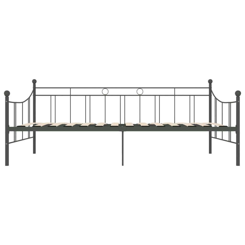 Telaio Divano Letto Grigio in Metallo 90x200 cm 284670