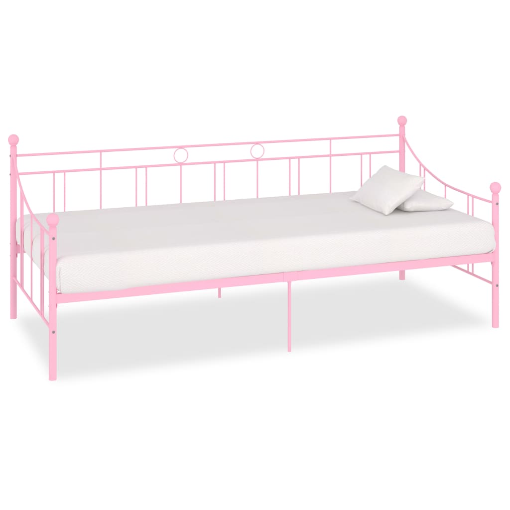 Telaio Divano Letto Rosa in Metallo 90x200 cm cod mxl 58320