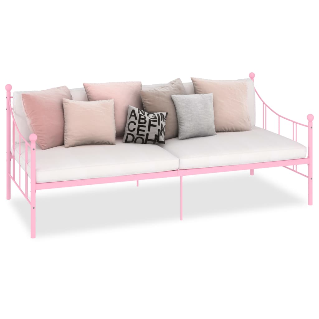 Telaio Divano Letto Rosa in Metallo 90x200 cm cod mxl 58320