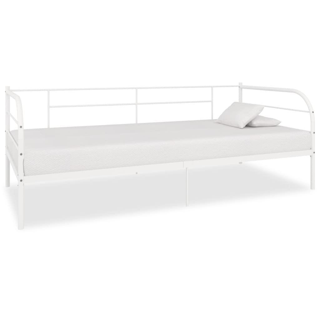 Telaio Divano Letto Bianco in Metallo 90x200 cm 284672