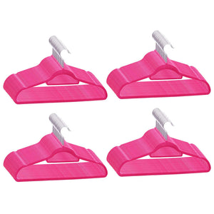 Set Appendiabiti 100 pz Antiscivolo Rosa in Velluto 289925