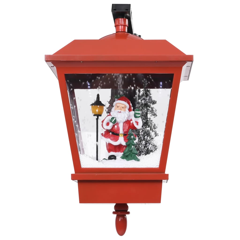 Lampada Natalizia da Parete LED e Babbo Natale Rossa 40x27x45cm 289927