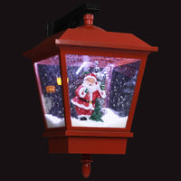 Lampada Natalizia da Parete LED e Babbo Natale Rossa 40x27x45cm 289927