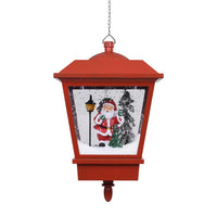 Lampada Natalizia Sospesa LED e Babbo Natale Rossa 27x27x45 cm 289928