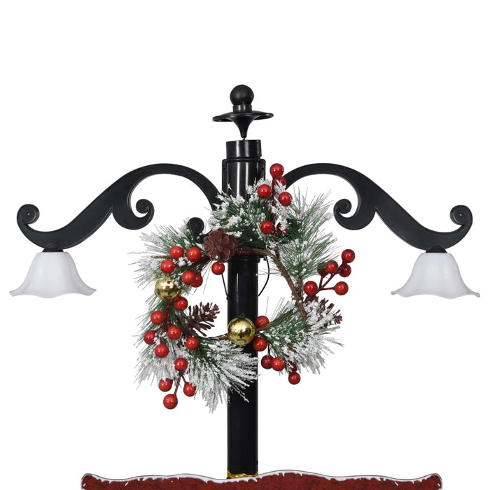 Albero di Natale con Nevicata e Base ad Ombrello Blu 170 cm PVC