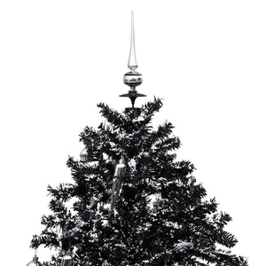 Albero di Natale con Nevicata e Base ad Ombrello Nero 190cm PVC 289934