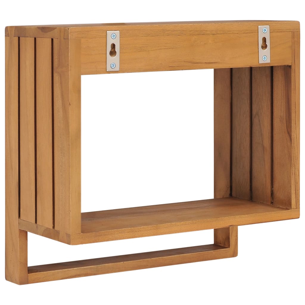 Porta Asciugamani a Parete 35x20x35 cm in Massello di Teak cod mxl 48820