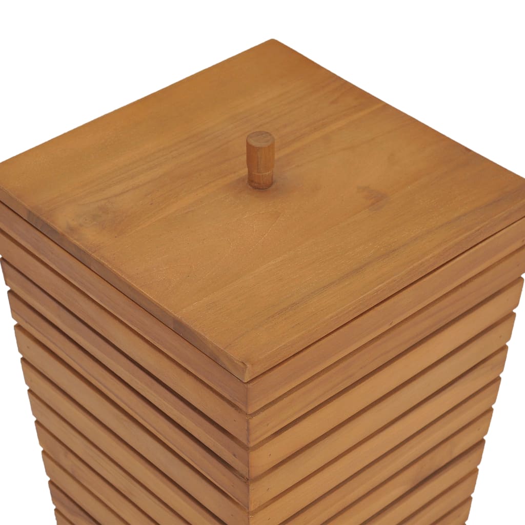 Cesto Portabiancheria 30x30x45 cm in Massello di Teak 289074