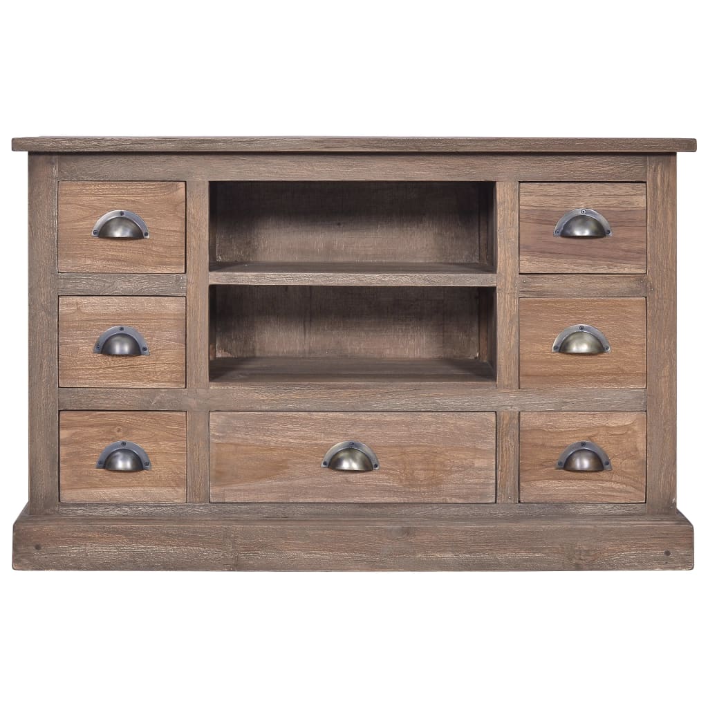 Credenza 90x30x58 cm in Legno Massello di Teak 288291