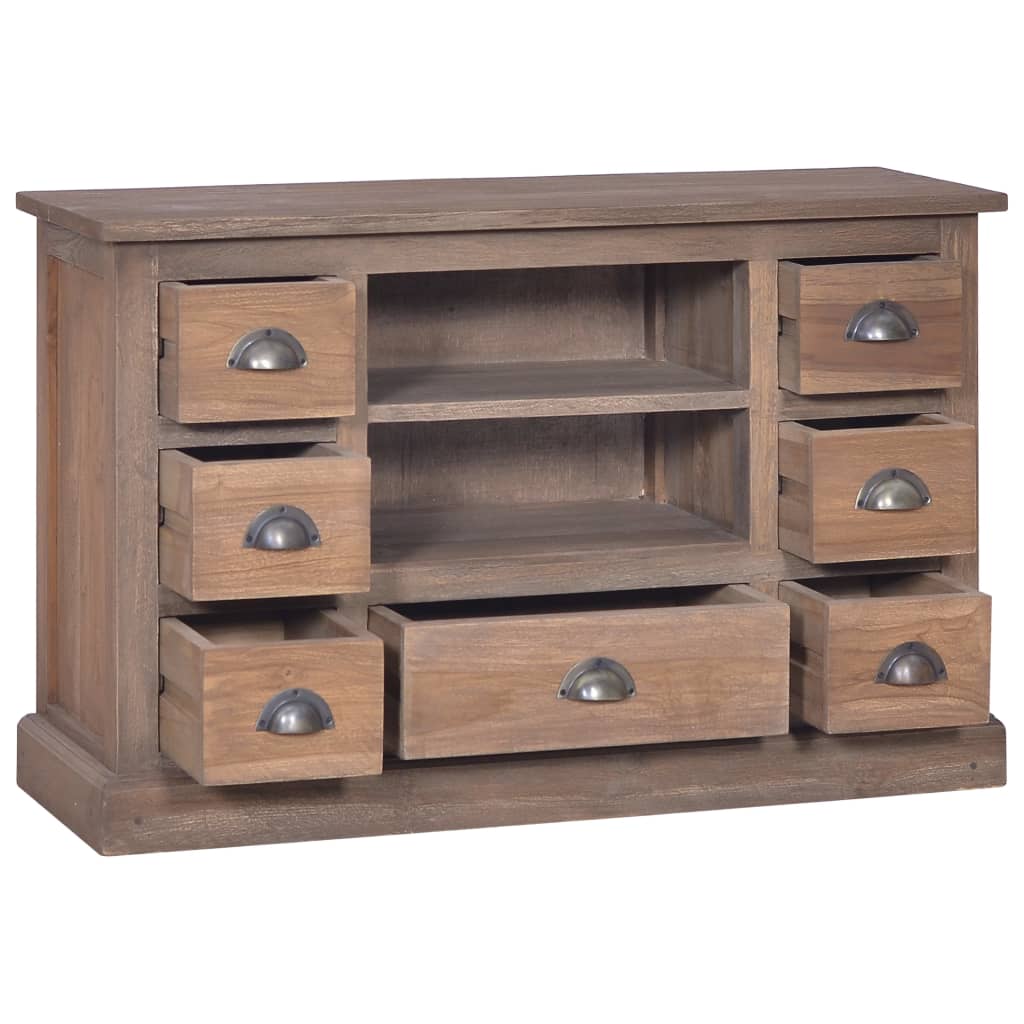 Credenza 90x30x58 cm in Legno Massello di Teak 288291