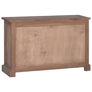 Credenza 90x30x58 cm in Legno Massello di Teak 288291