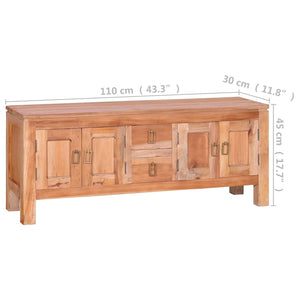 Mobile Porta TV 110x30x45 cm in Legno Massello di Mogano cod 11823