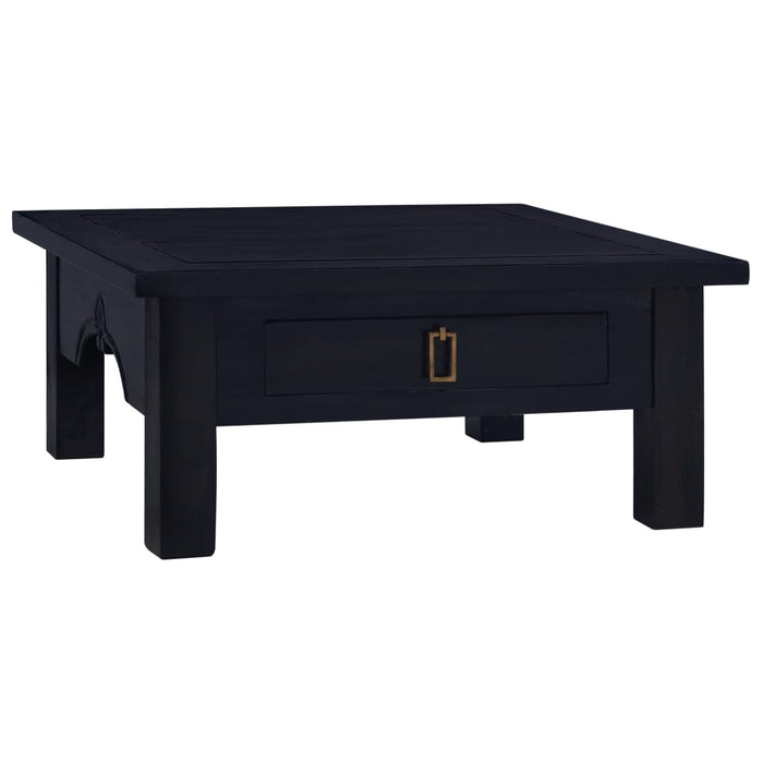 Tavolino Salotto Nero Chiaro 68x68x30 cm in Massello di Moganocod mxl 81286