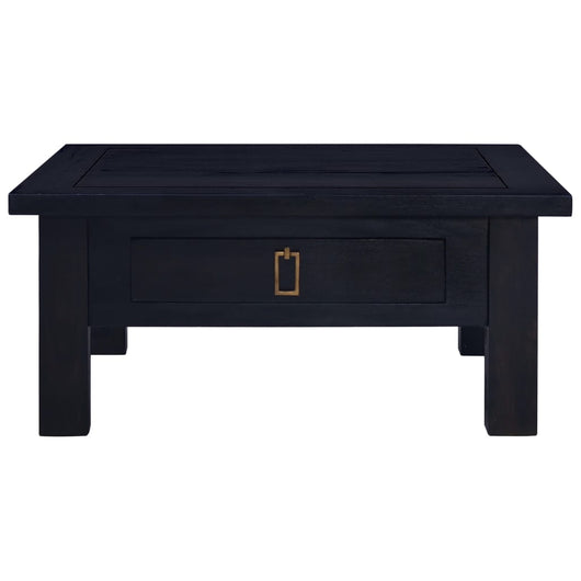 Tavolino Salotto Nero Chiaro 68x68x30 cm in Massello di Mogano 288826