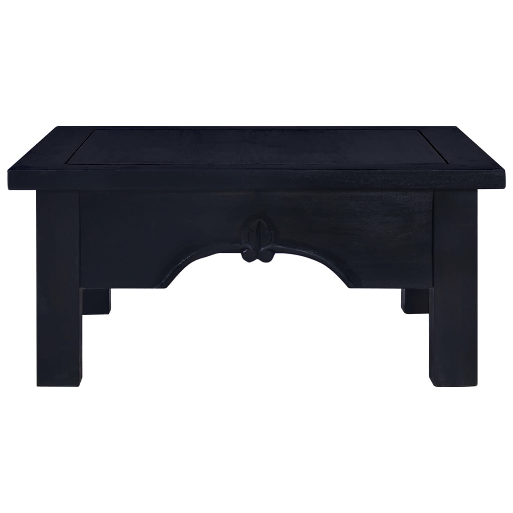 Tavolino Salotto Nero Chiaro 68x68x30 cm in Massello di Mogano 288826