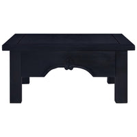 Tavolino Salotto Nero Chiaro 68x68x30 cm in Massello di Mogano 288826