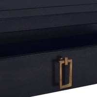 Tavolino Salotto Nero Chiaro 68x68x30 cm in Massello di Mogano 288826