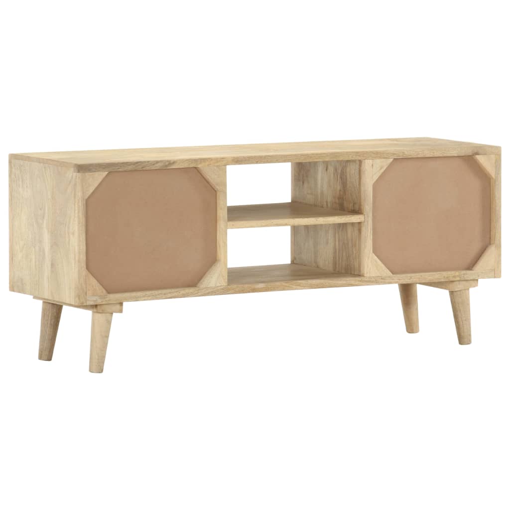 Mobile Porta TV 110x30x45 cm in Legno Massello di Mango 287874