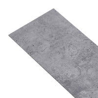 Listoni Pavimenti Non Autoadesivi PVC 5,26m² 2mm Grigio Cemento 146566