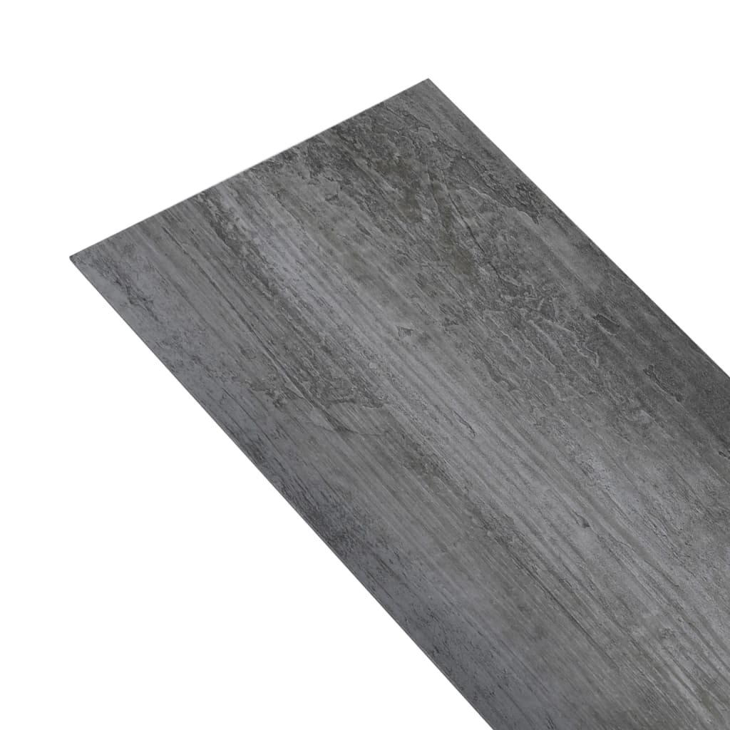 Listoni Pavimenti Non Autoadesivi PVC 4,46 m² 3mm Grigio Lucido 146587