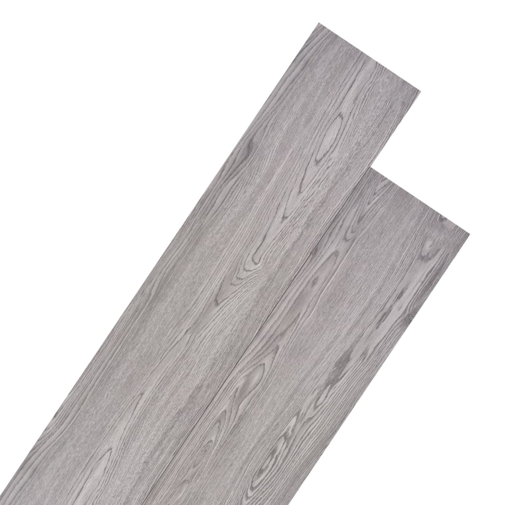 Listoni Pavimenti Non Autoadesivi PVC 4,46 m² 3mm Grigio Lucido 146596