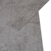 Listoni Pavimento PVC 5,02 m² 2 mm Autoadesivi Grigio Cemento 146598