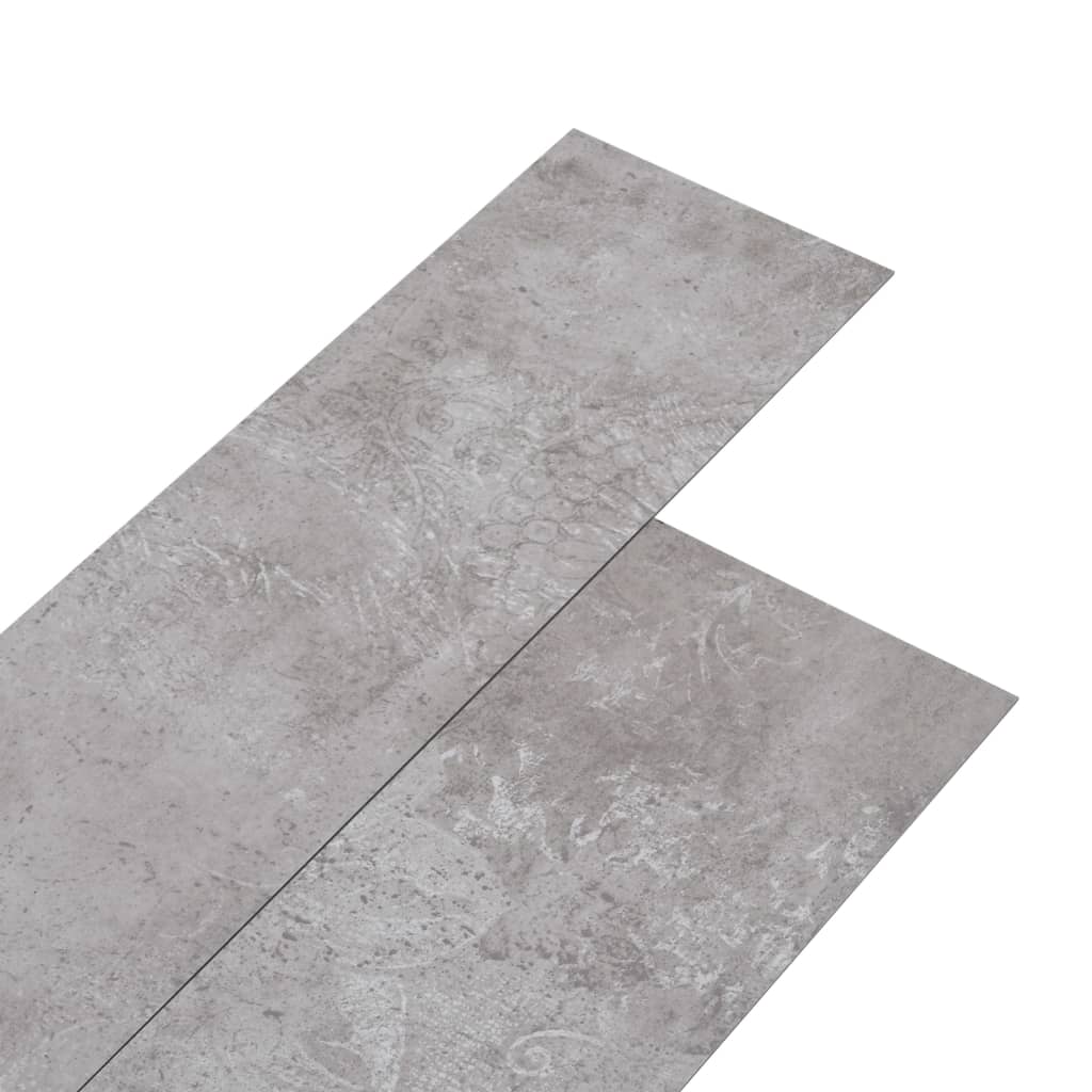 Listoni Pavimento PVC 5,02 m² 2 mm Autoadesivi Grigio Terra 146599