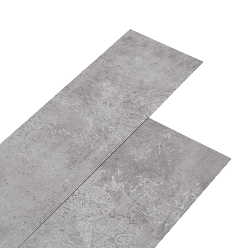 Listoni Pavimenti Non Autoadesivi PVC 5,26m² 2mm Grigio Terra 146605