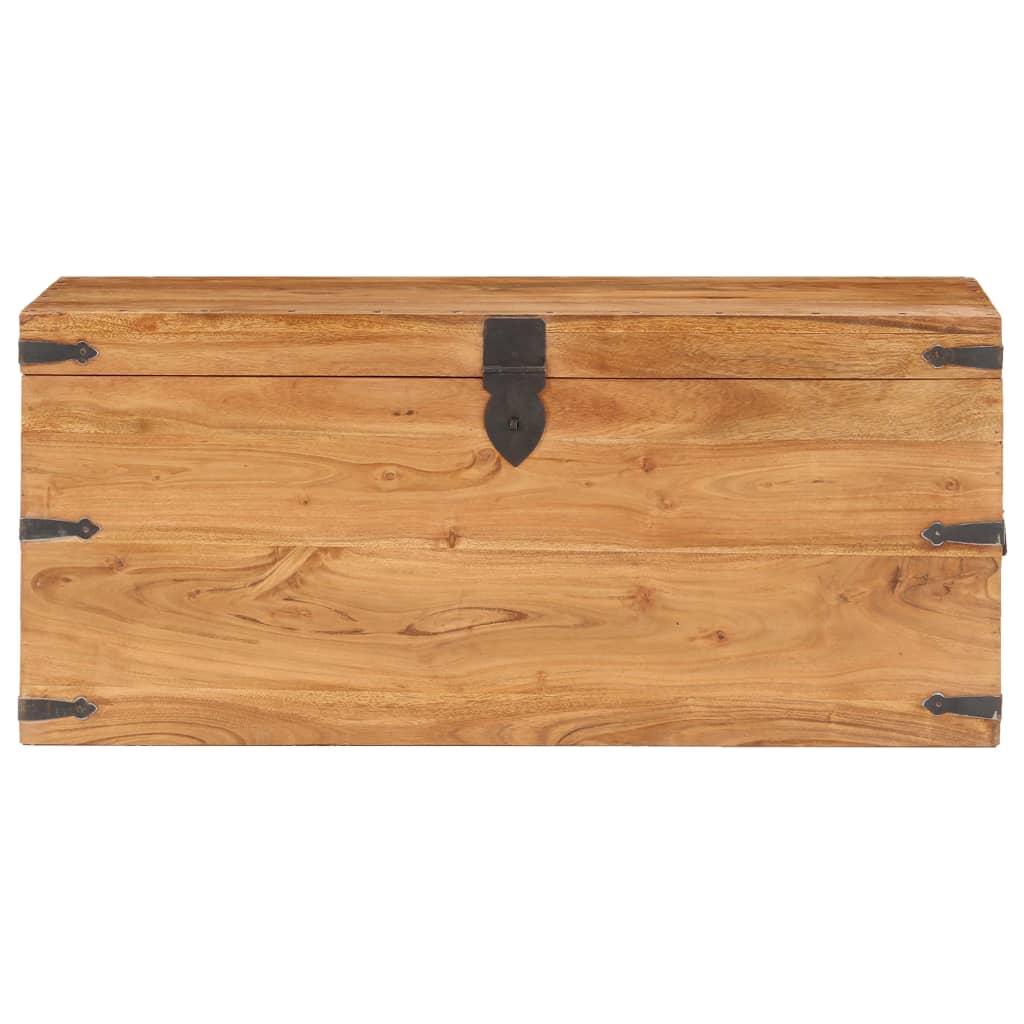 Baule 90x40x40 cm in Legno Massello di Acacia cod mxl 38784