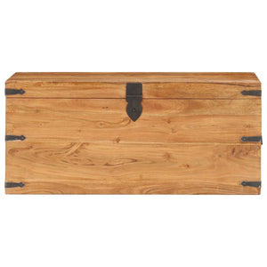 Baule 90x40x40 cm in Legno Massello di Acacia cod mxl 38784