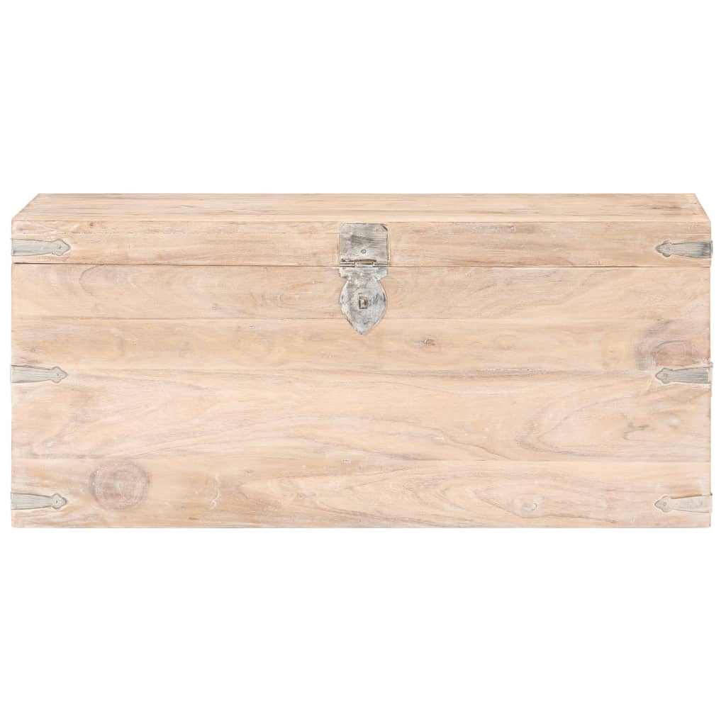 Baule 90x40x40 cm in Legno Massello di Acacia 289642