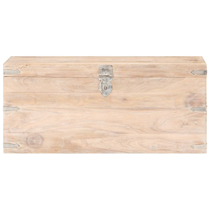 Baule 90x40x40 cm in Legno Massello di Acacia cod mxl 39872