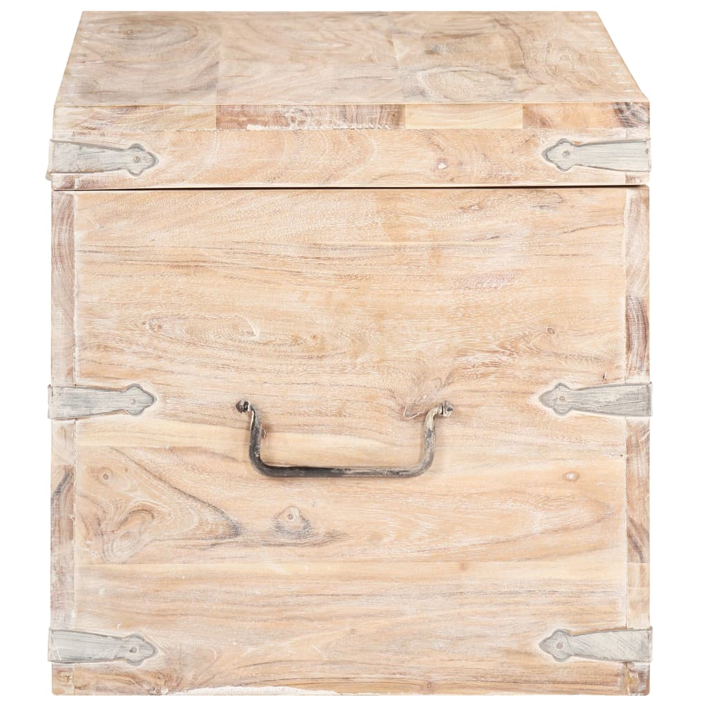 Baule 90x40x40 cm in Legno Massello di Acacia cod mxl 39872