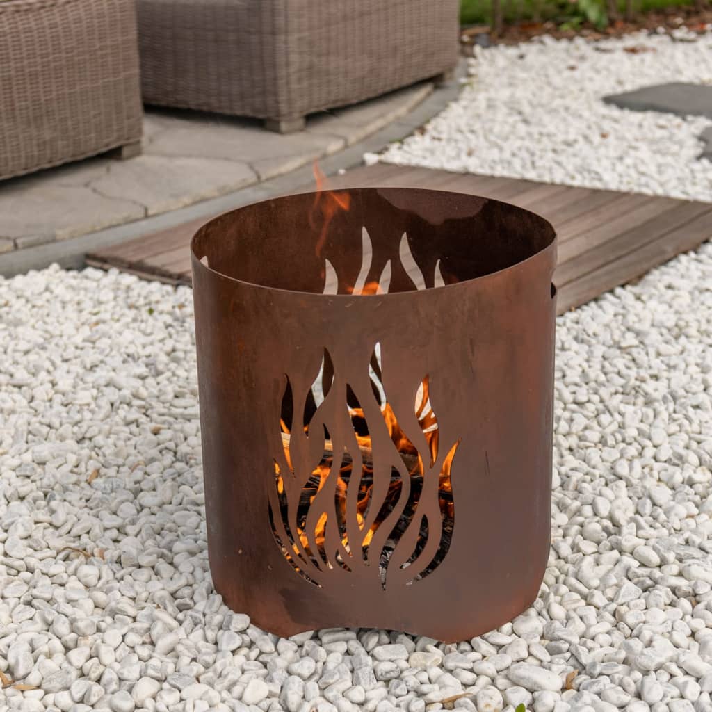 RedFire Braciere Artigianale da Giardino Kiruna Ruggine in Acciaio cod mxl 68702