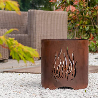 RedFire Braciere Artigianale da Giardino Kiruna Ruggine in Acciaio cod mxl 68702