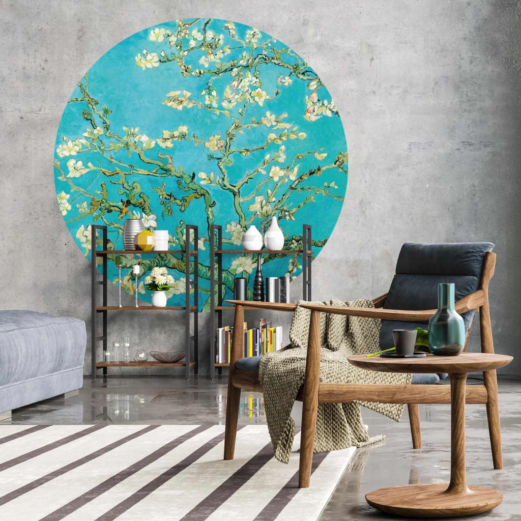 WallArt Cerchio Carta da Parati Almond Blossom 190 cm 440355